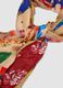 Multicoloured pure viscose patterned scarf_2