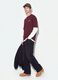 Red cropped pure cotton T-shirt with boxy-fit print_0