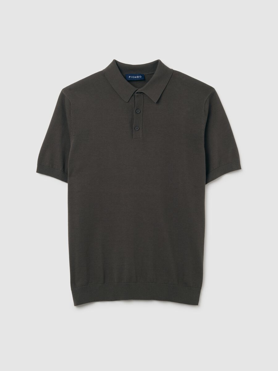 Men's Brown Cotton Blend Polo Regular Fit_0