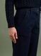 Jeans blu wide leg in cotone elasticizzato_2