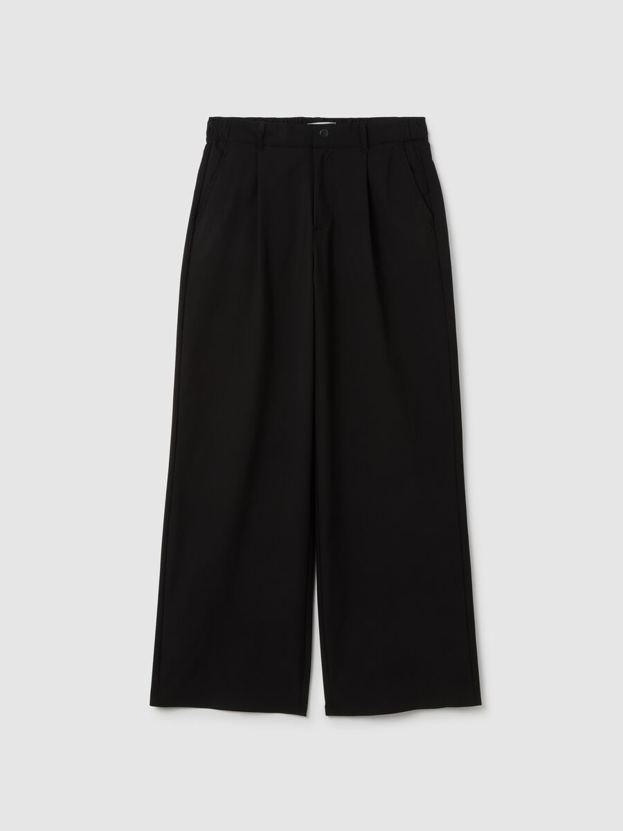 Wide Leg Trousers in Technical Fabric ALTAVIA STUDIO_4
