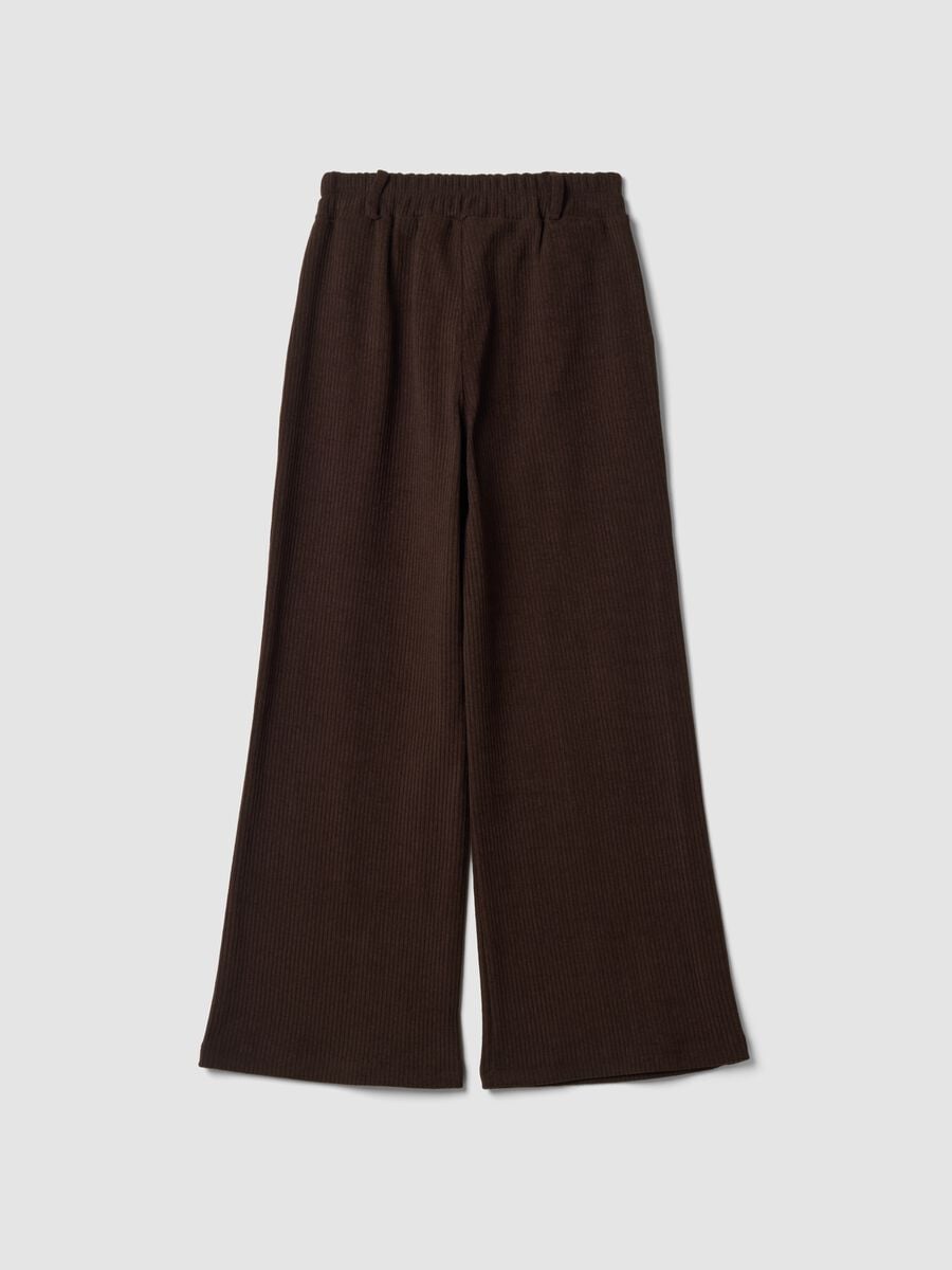 Brown long stretch regular-fit trousers_6