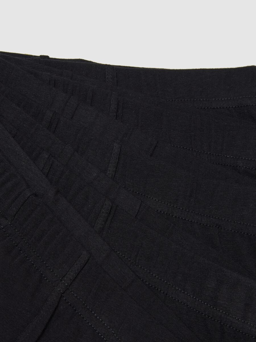 Multipack di cinque boxer in misto cotone nero_5