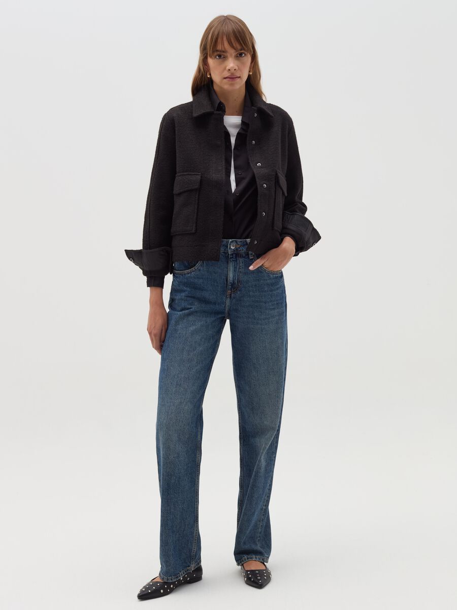 Short jacket with collar_1