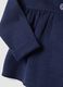 Blue organic cotton hooded sweatshirt for baby girl_3