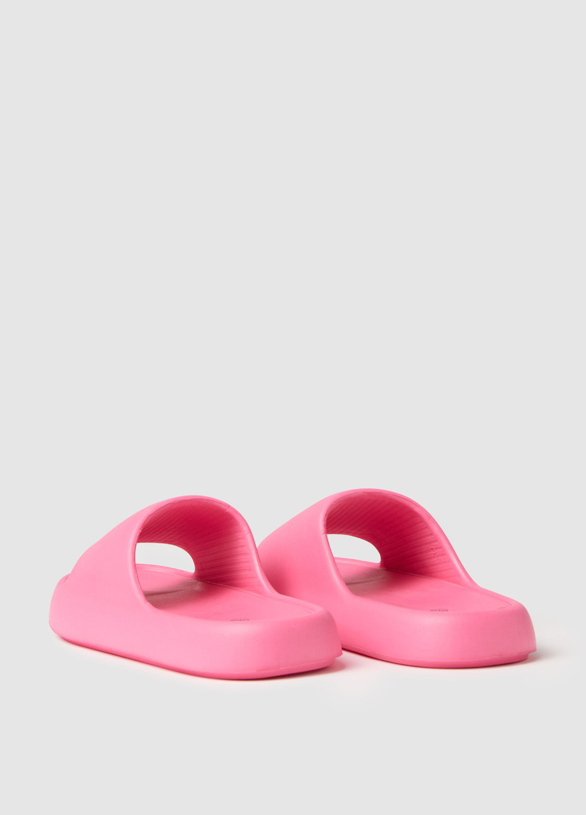 Ciabatte da donna in gomma rosa