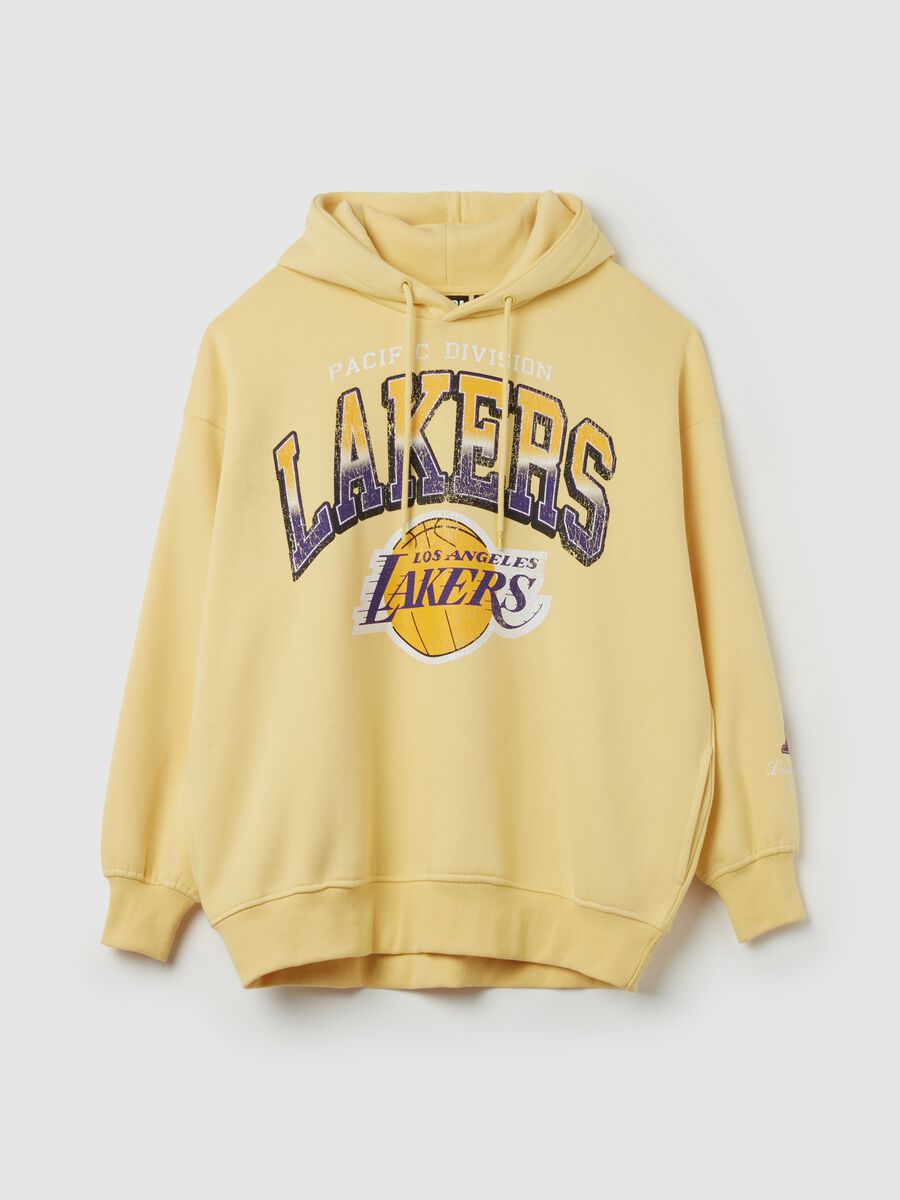 Oversized hoodie with Los Angeles Lakers print_4