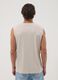 Canotta girocollo grigia in puro cotone relaxed fit_3