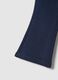 Blue slim fit stretch cotton trousers for girls_2