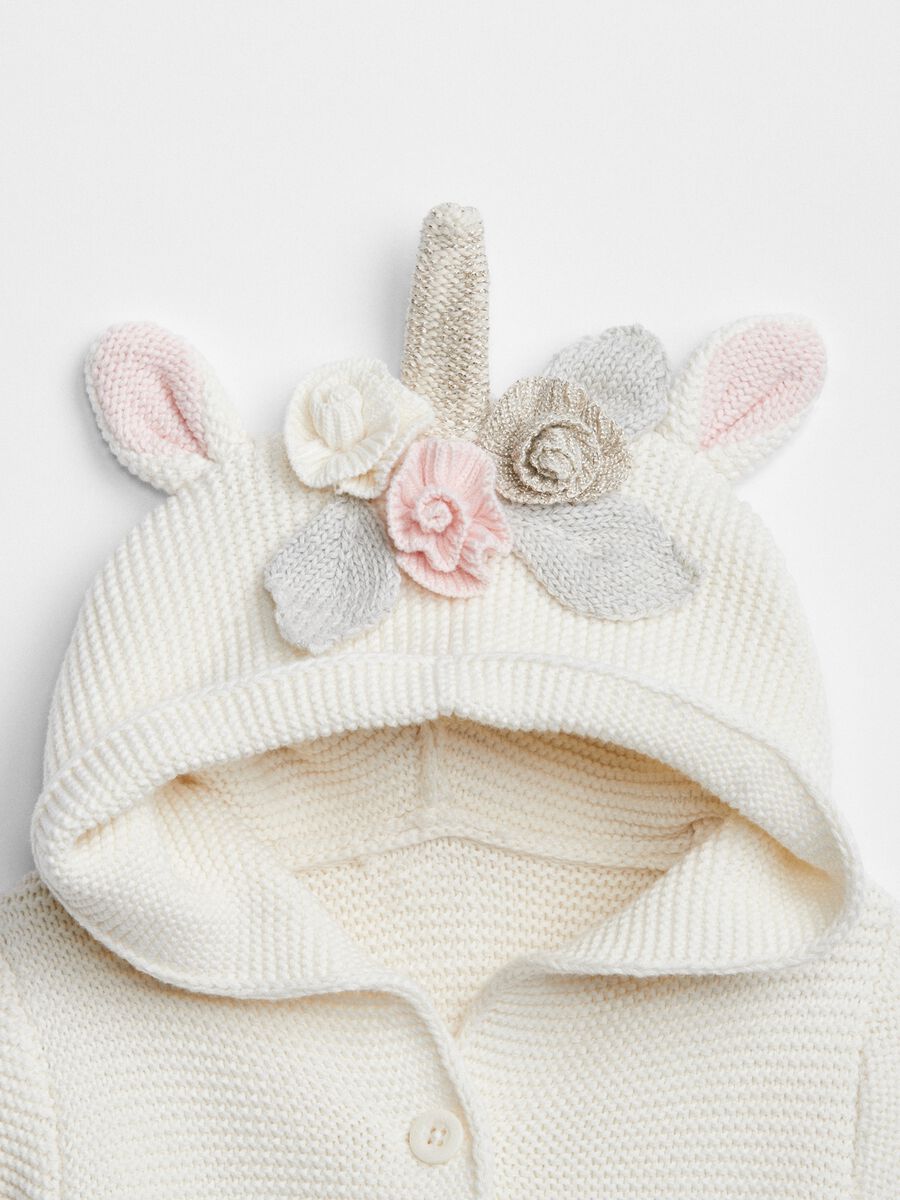 Knitted cardigan with unicorn hood_2