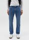 Slim-fit cross-hatch cotton jeans_1