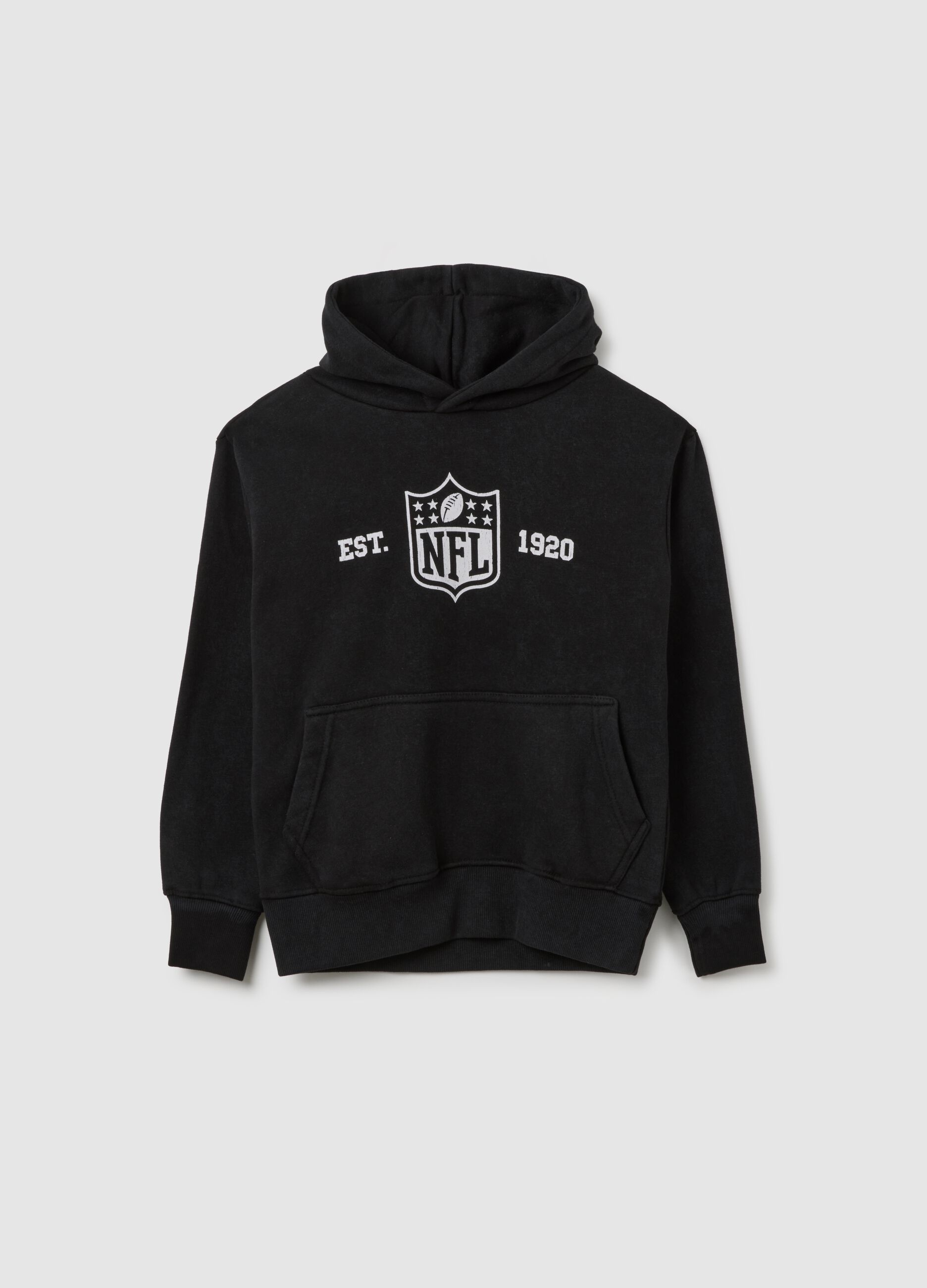 Black Hoodie NFL Cotton Blend