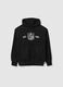 Black Hoodie NFL Cotton Blend_0