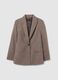 Brown wool blend and polyester blazer_4