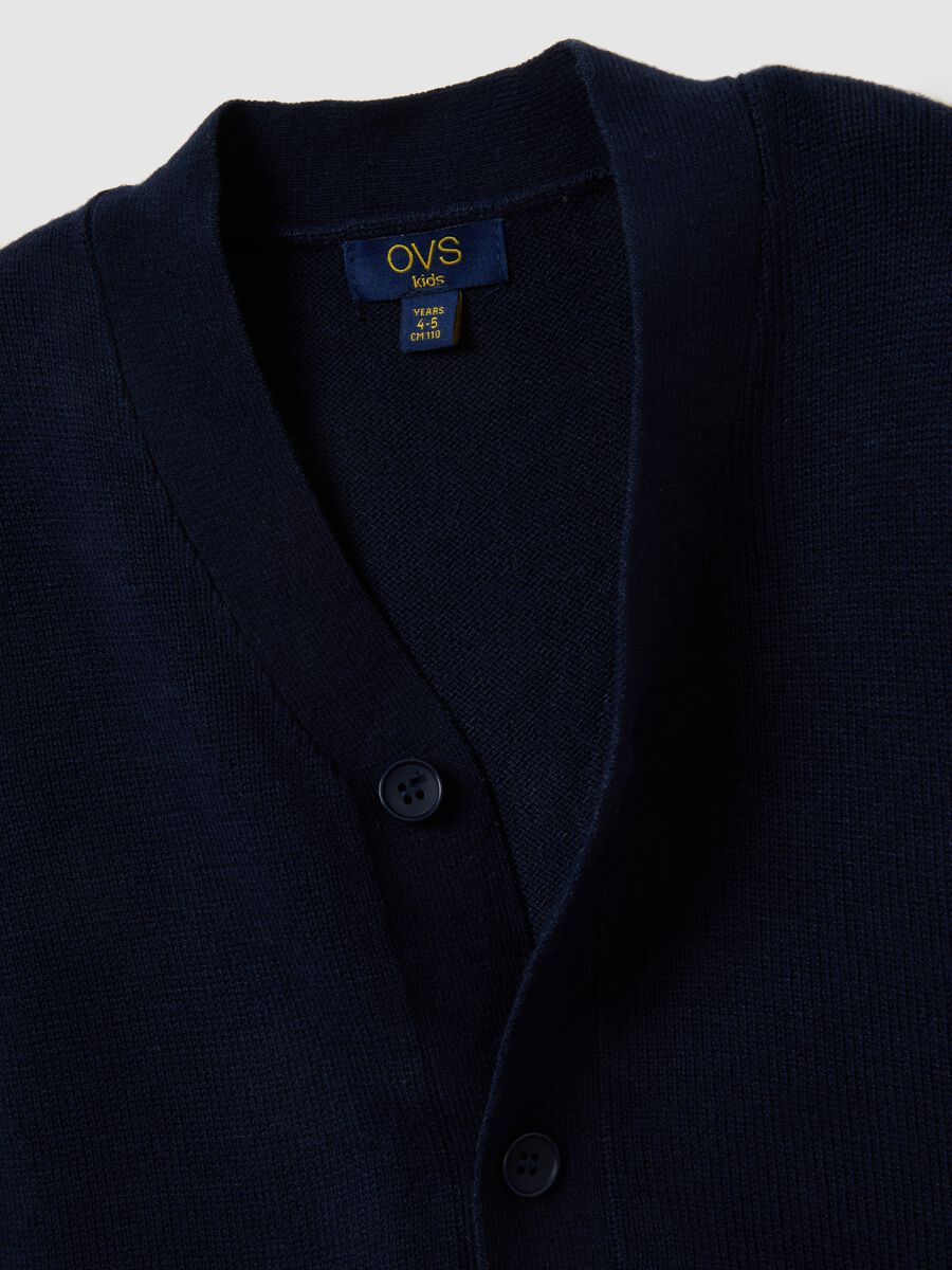 Regular Fit Children's Blue Cardigan_3