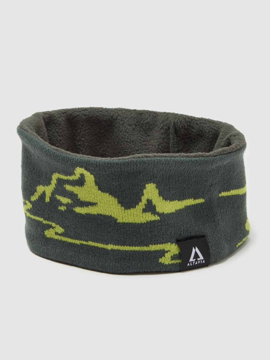 Jacquard headband with contrasting graphic pattern ALTAVIA WITH DEBORAH COMPAGNONI_2