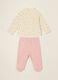 Baby girl multicolour floral stretch cotton set_3