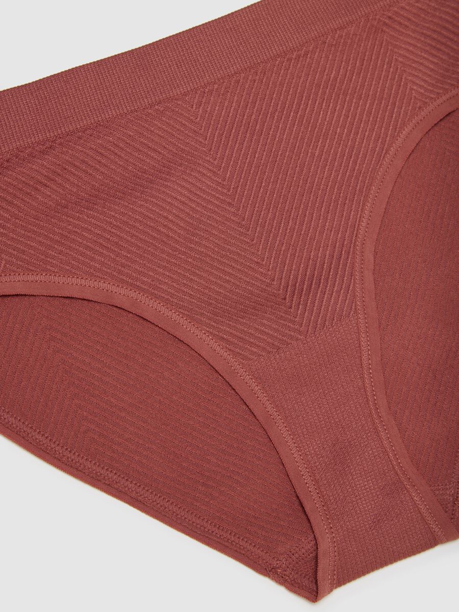 Brown Stretch Fabric Underwear_5