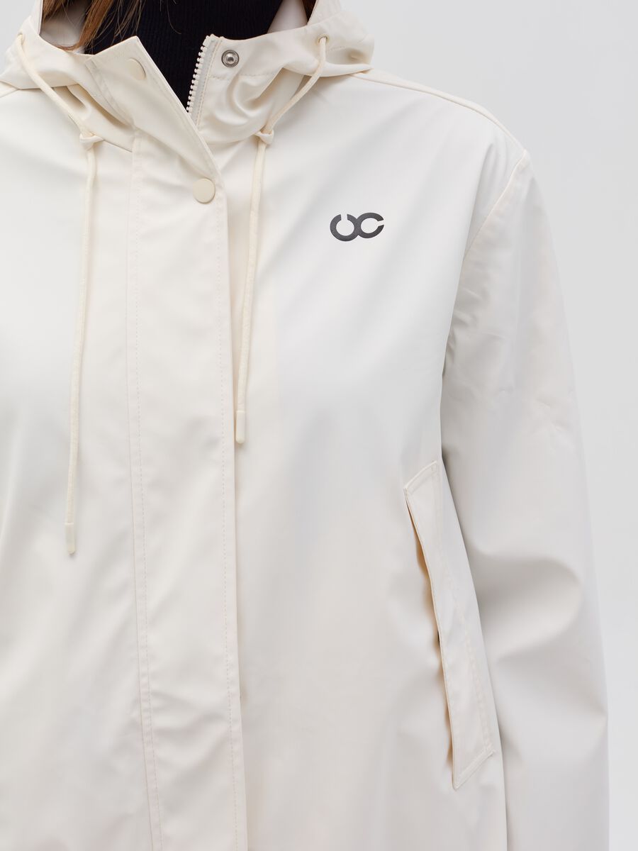 Waterproof parka with logo print_3