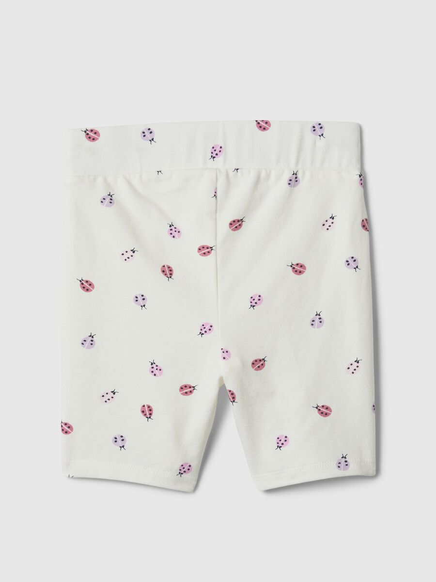 Cycle shorts with ladybirds print_1
