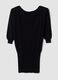 Black viscose-blend dress with boat neckline_2