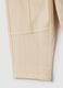 Children's trousers in beige cotton blend over_3