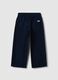 Children's blue cotton trousers with regular fit_1