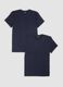 Twin pack of blue stretch microfibre T-shirts, regular fit_4