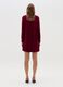 Short dress in velvet with long sleeves_3