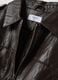 Giacca marrone in misto cotone con zip regular fit_1