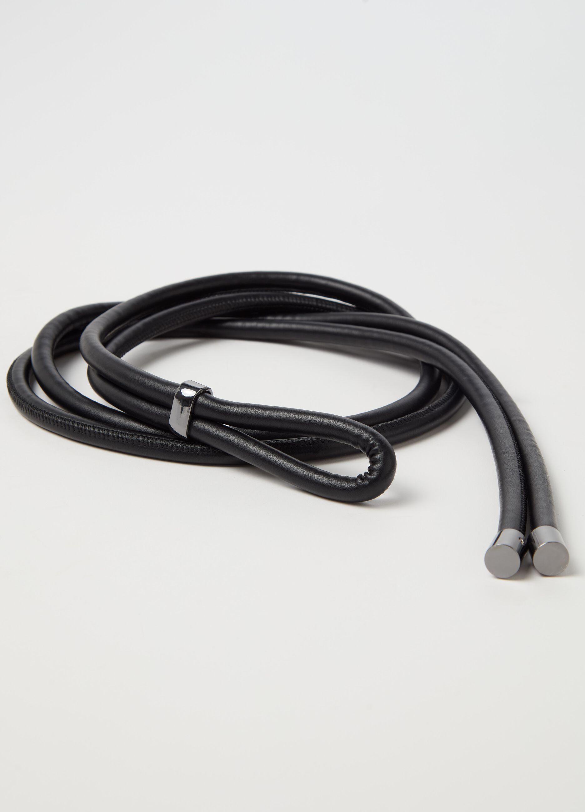 Double thin thread belt