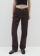 Brown pure cotton baggy jeans_1