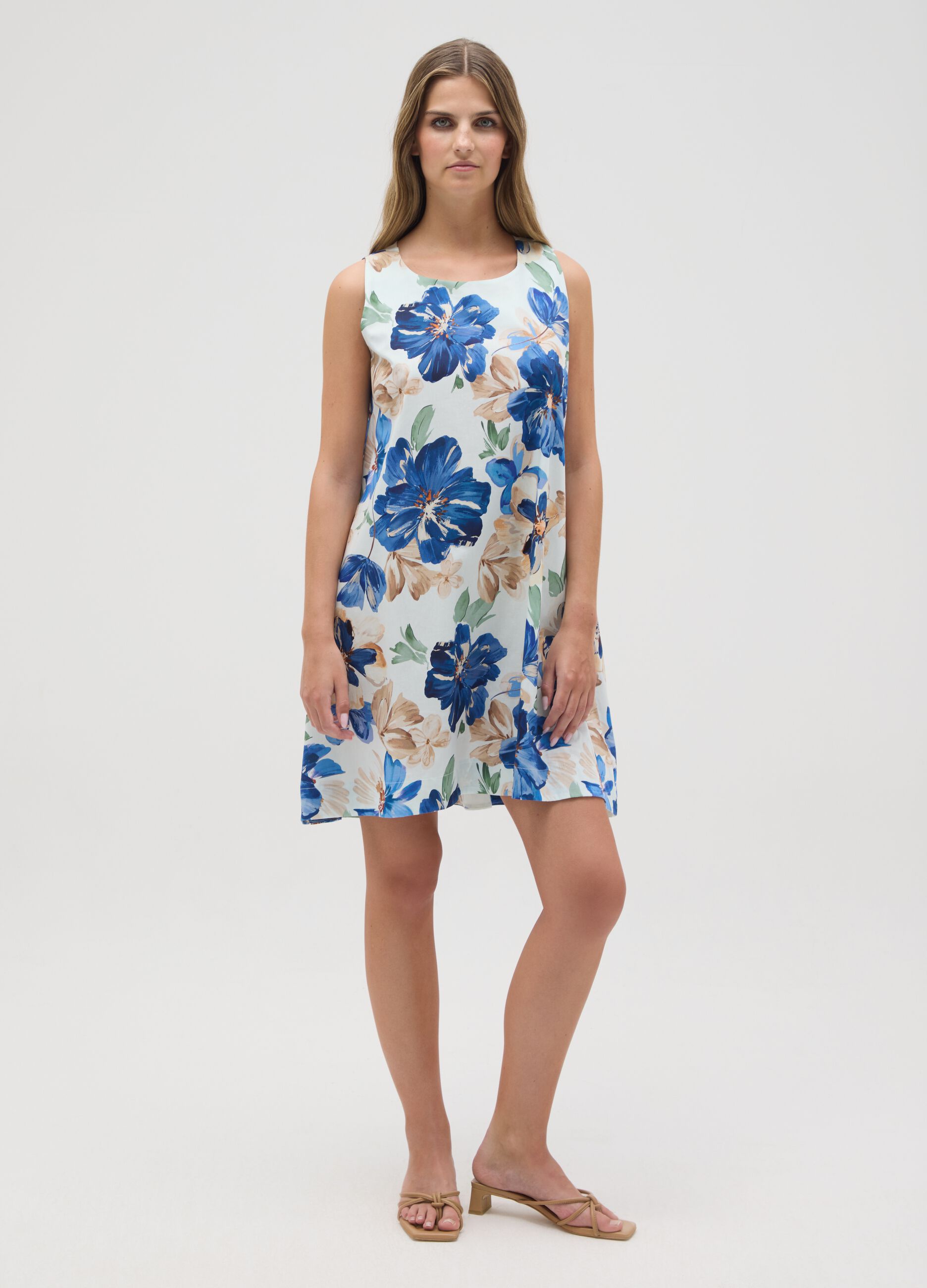 Women's Multicolour Cotton Dress Regular Fit