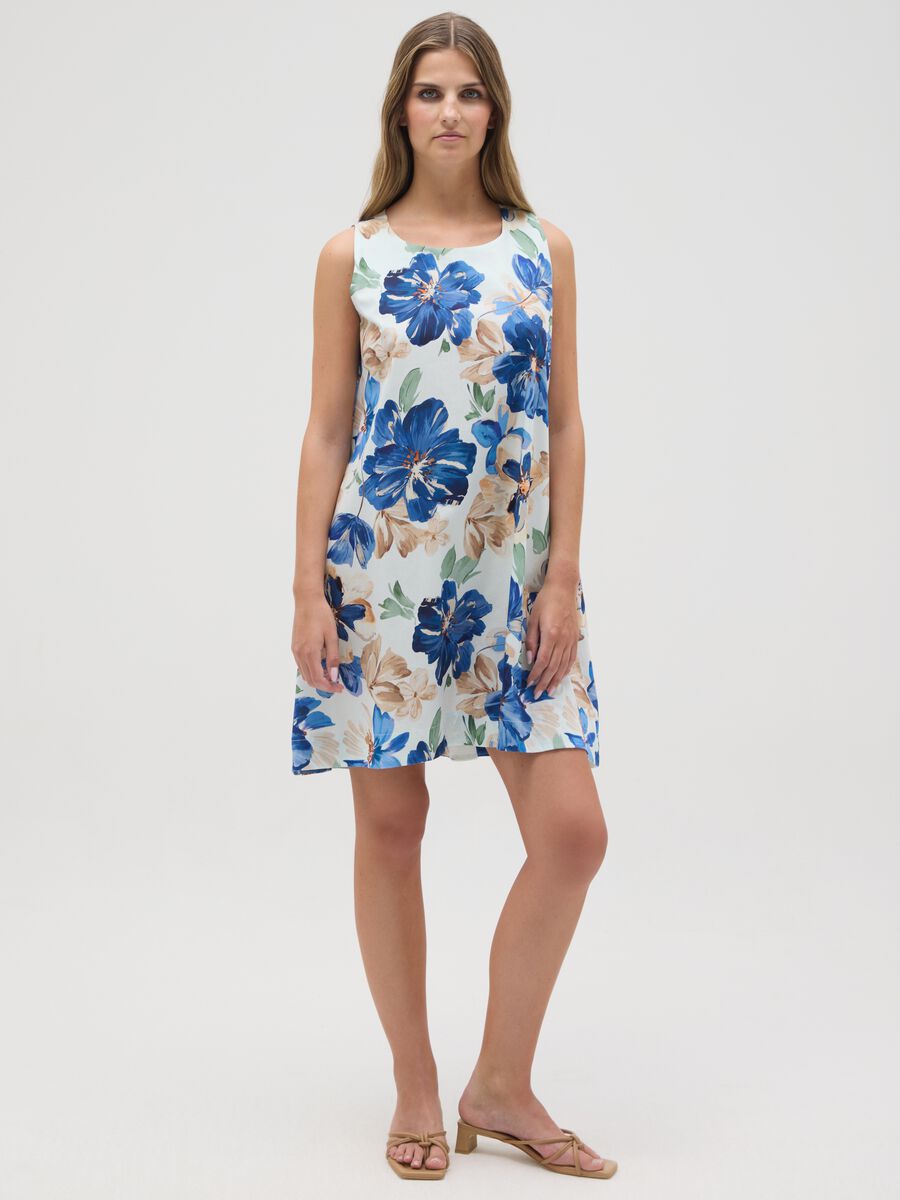 Women's Multicolour Cotton Dress Regular Fit_0