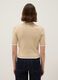 Beige Viscose Blend Polo Regular Fit_2