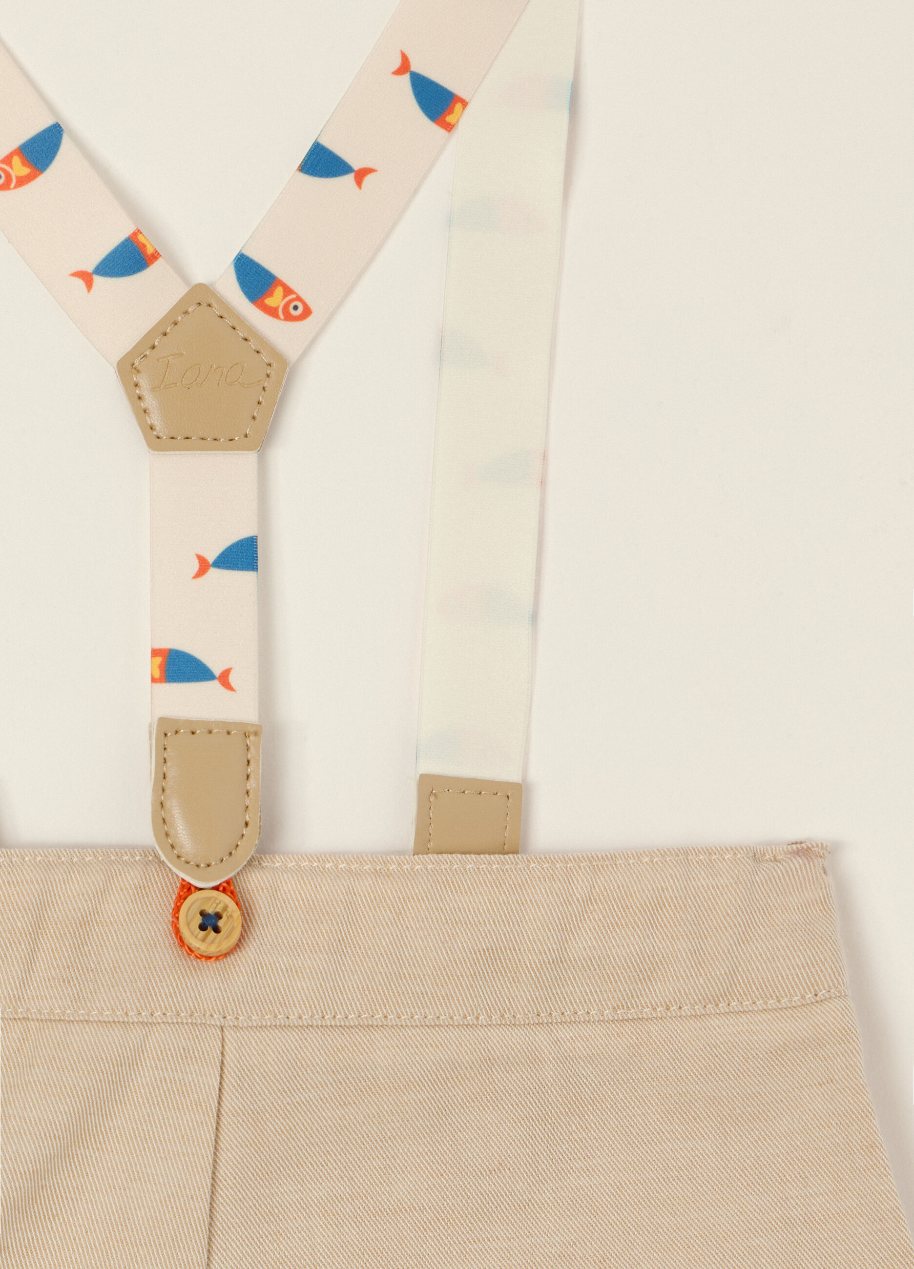 IANA linen-blend twill shorts