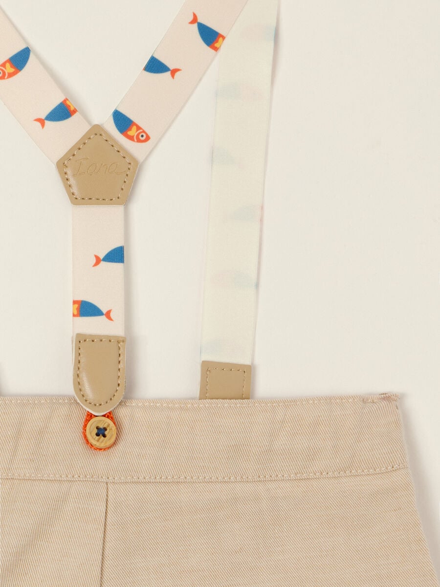 Shorts in twill misto lino IANA _2