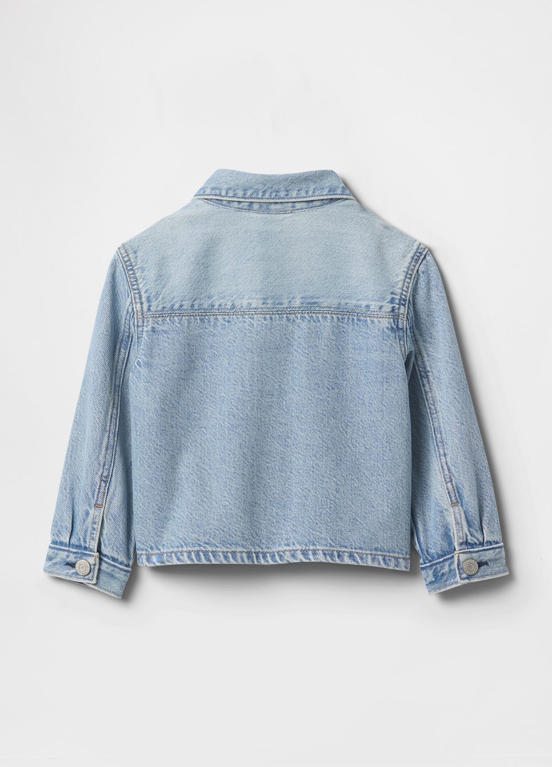 Denim jacket with embroidered logo for kids GAP