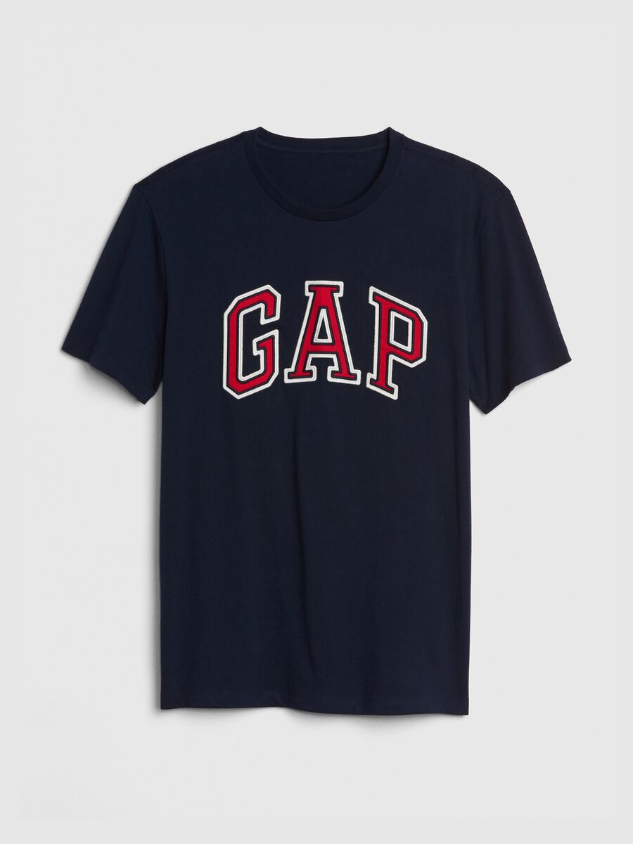 T-shirt in cotone con ricamo logo_2
