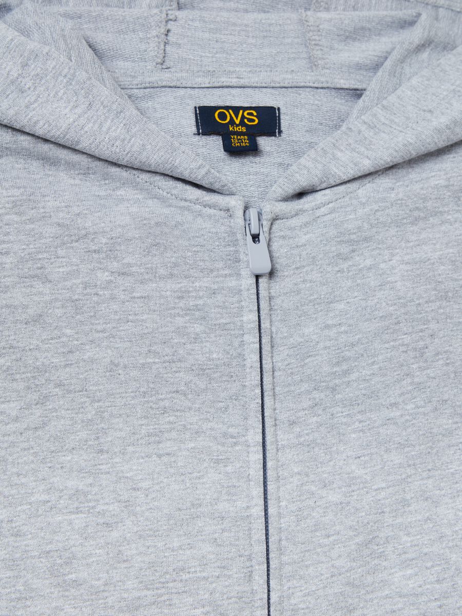 Full-zip in French Terry con cappuccio_2