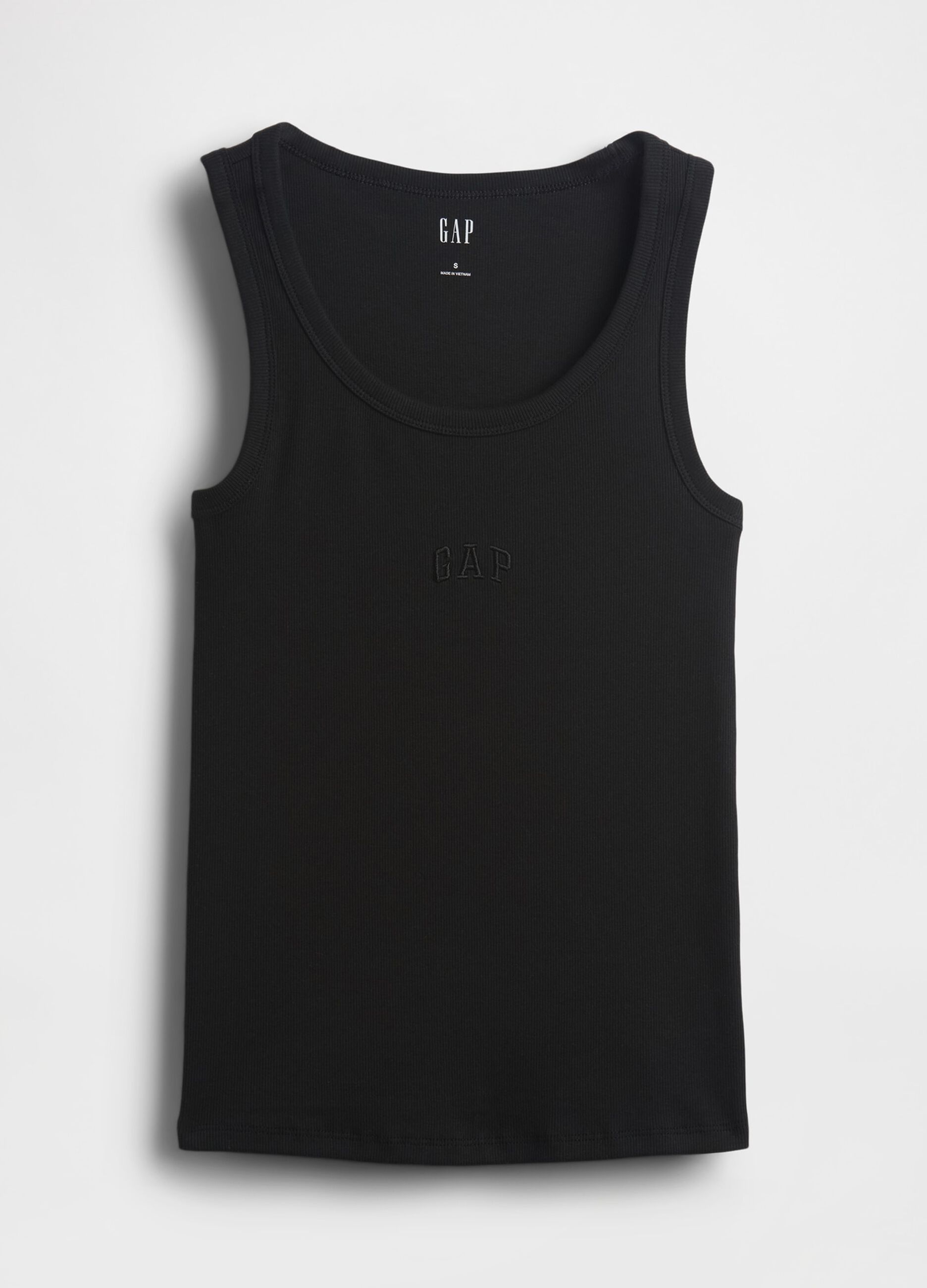 Stretch cotton tank top