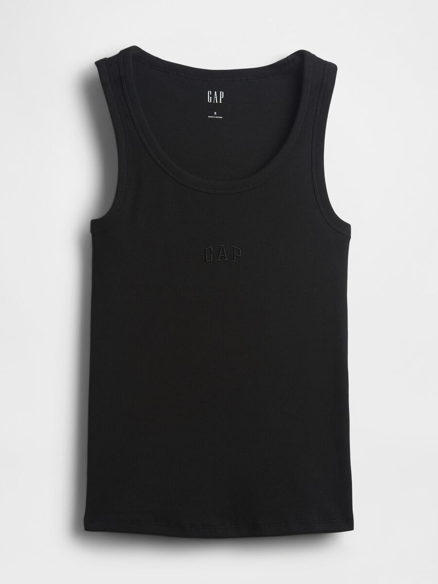 Stretch cotton tank top_4