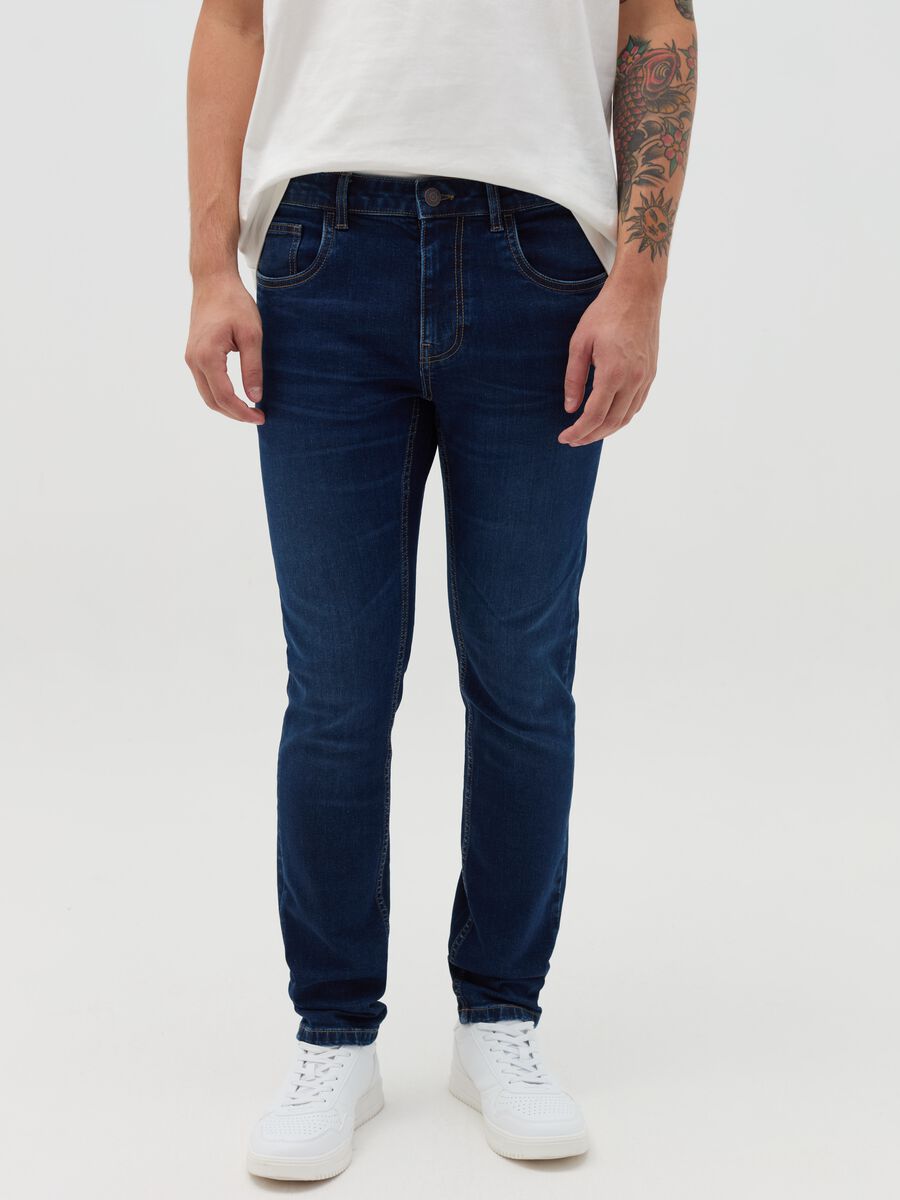 Jeans skinny fit cinque tasche_1