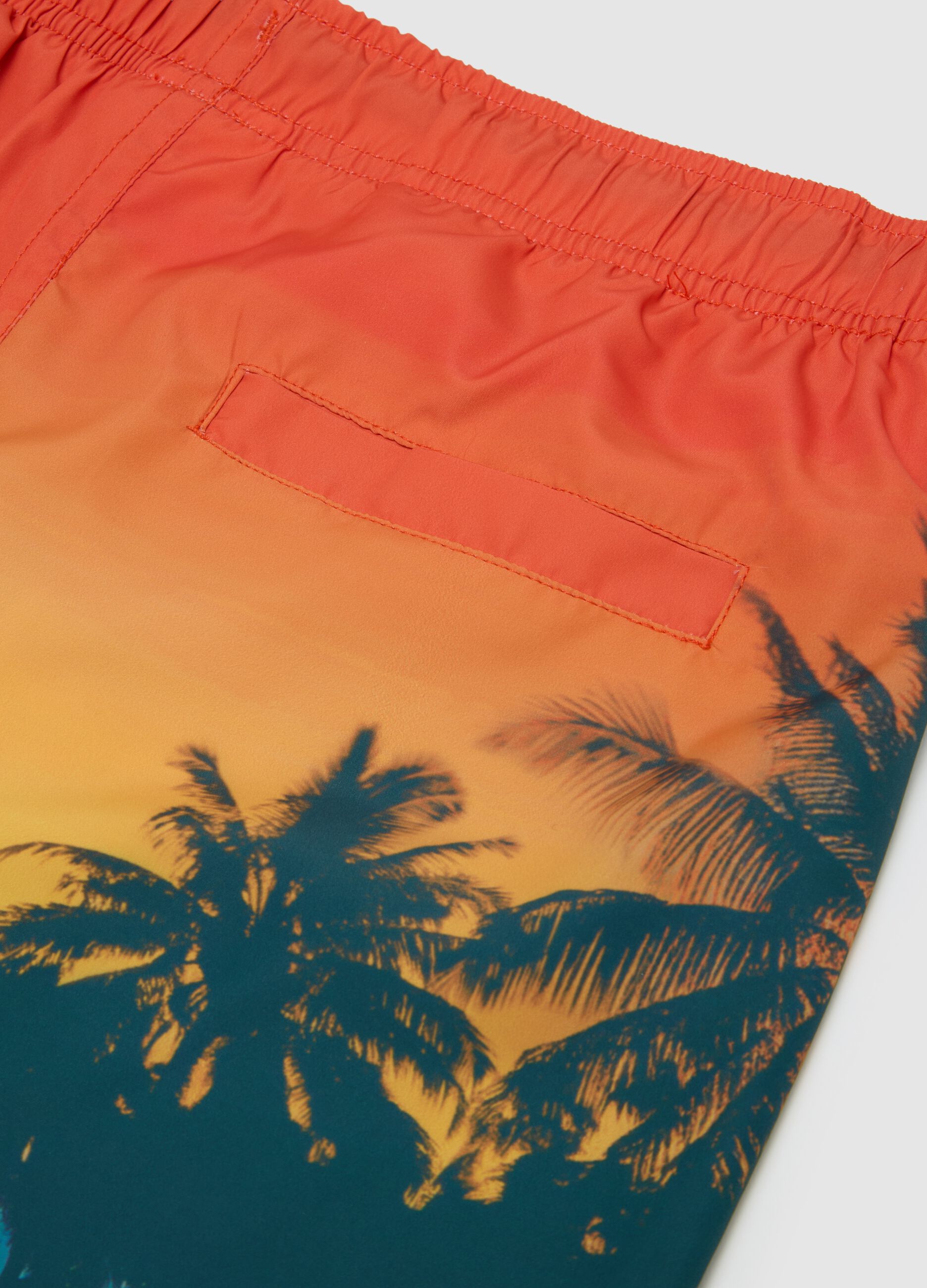 Shorts da mare da ragazzo in tessuto multicolor regular fit