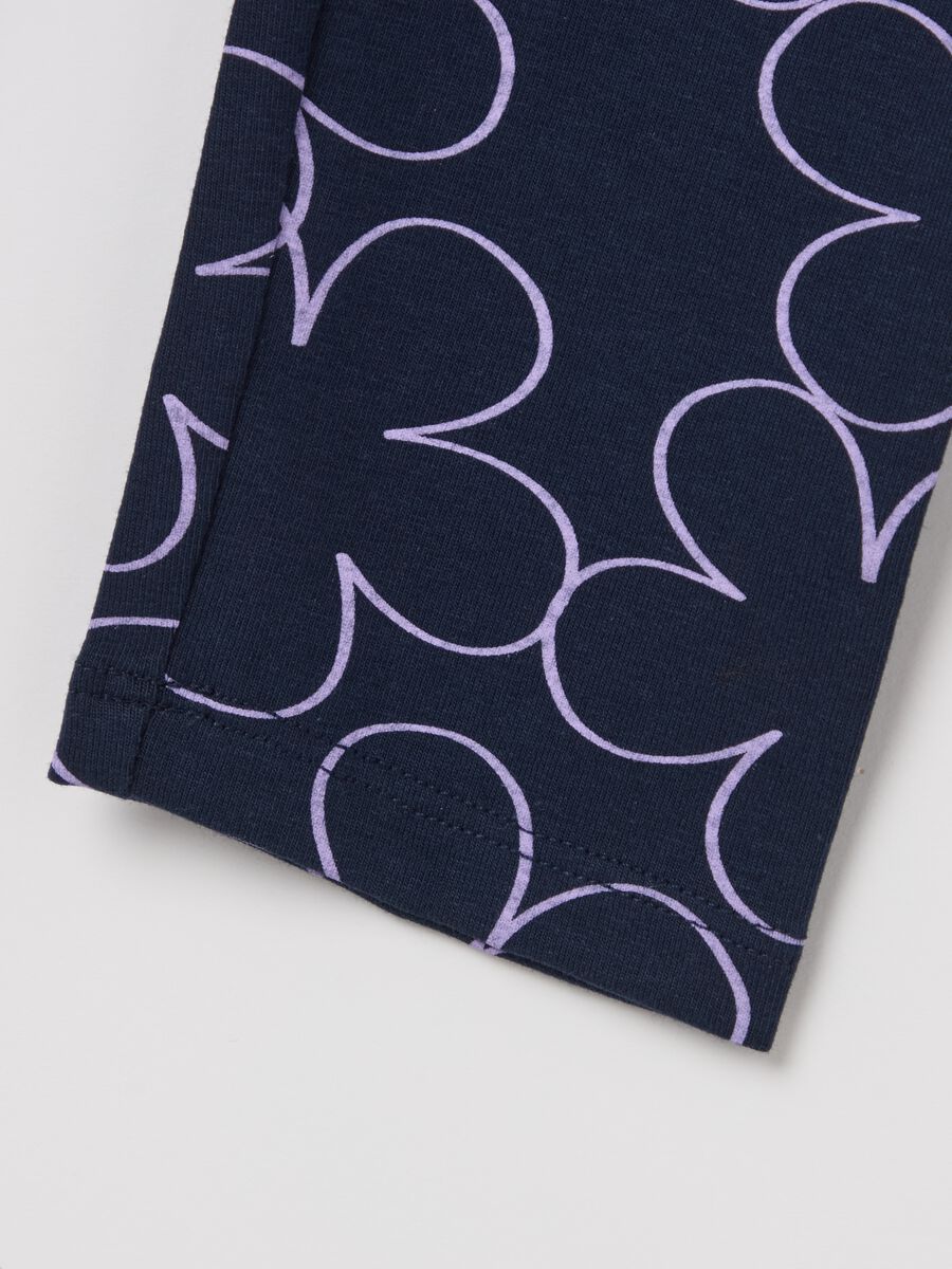 Printed stretch cotton leggings_3