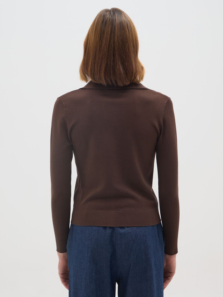 Brown Regular Fit Jumper_2