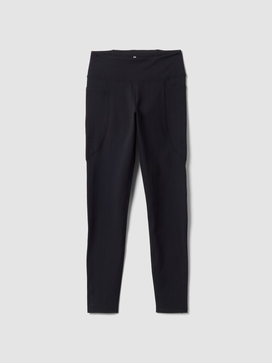 Black stretch-fabric leggings ALTAVIA RUNNING_0