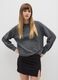 Grey oversized sweater with round neckline_0