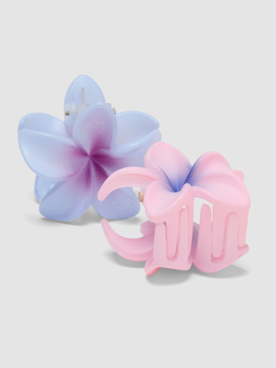 Bipack fermagli multicolor da bambina a forma di fiore_2