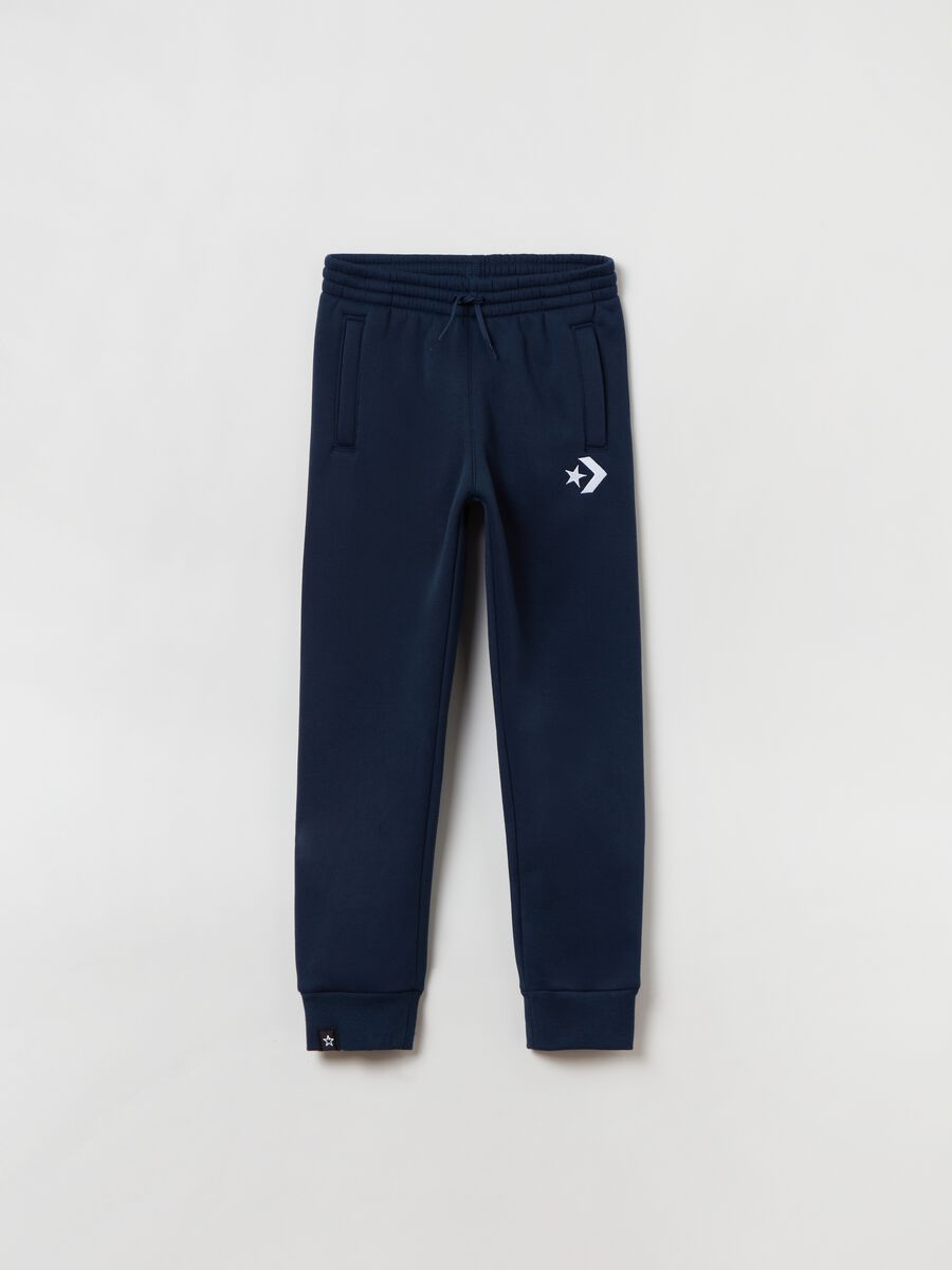 Joggers recycled con ricamo logo_0